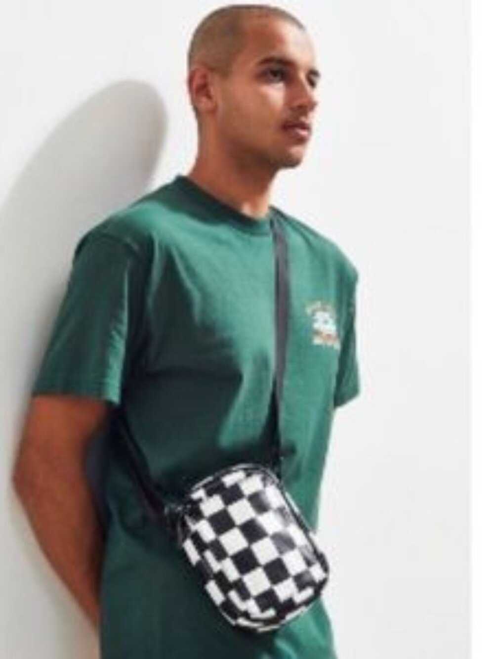 Urban Outfitters UO Checker Mini Crossbody Messenger Bag